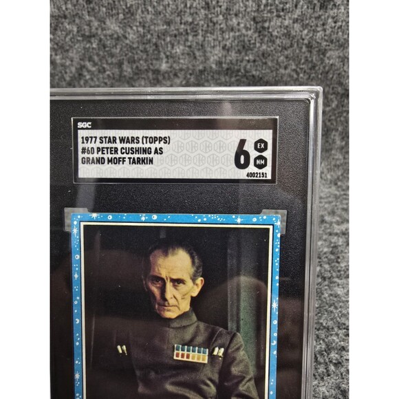 Vintage 1977 Topps Star Wars Peter Cushing as Grand Moff Tarkin #60 SGC 6 - Picture 2 of 4